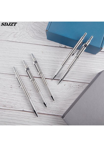 A3 0.9 Metal Mekanik Kurşun Kalem 0.5/0.7/0.9/1.3/2.0mm Kurşunlu Otomatik Çizim Kalemi (Yurt Dışından)
