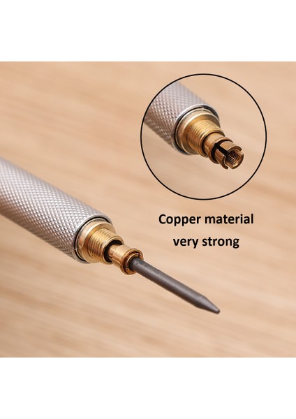 2.0mm Set A Metal Mekanik Çizim Kalem Okul Hb Sanat Kroki Yazma Kalem Ofis Öğrenci Sabit 0.3 0.5 0.7 0.9 1.3 2.0 mm (Yurt Dışından)