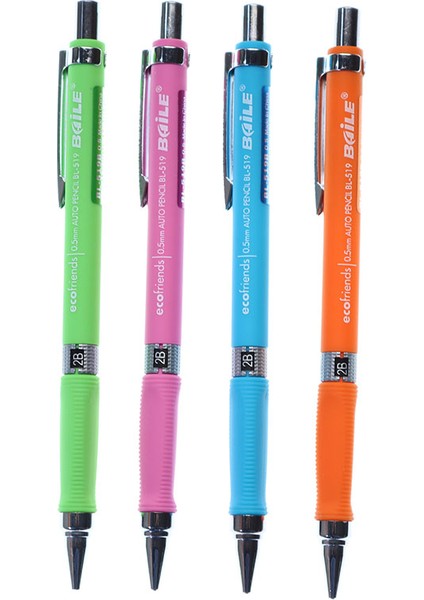 2b 0.7mm 4 Takım/set, Basın Plastik Aktivite Kalemi Basit 2b Çalışma Kırtasiye Yazma Boyama Çocuklara Hediye 0.5/0.7mm (Yurt Dışından)