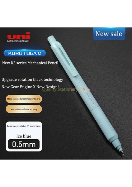 Buz Mavisi 0.5mm Uni Mekanik Kurşun Kalem Kuru Toga Okul Malzemeleri Kendiliğinden Dönen Kurşun M3/5-Ks Ofis Aksesuarları 0.3/0.5mm Kırtasiye Sanat Çizim (Yurt Dışından) fiyatları