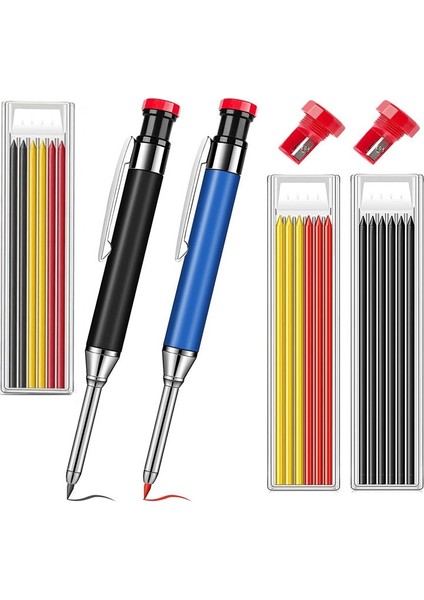 2 Kutu Açar Metal Katı Marangoz Kalem Seti Derin Delik Işaretleyici Dolum Talepleri Markalama Aracı Ağaç Işleme Derin Delik Mekanik Kalemler (Yurt Dışından) fırsatları
