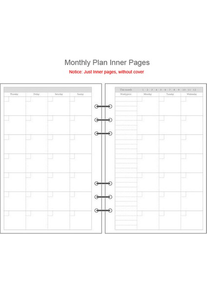 Aylık Plan A5 2023 Transparendaisy Dizüstü Planlayıcı Organizatör Bağlayıcı Kitaplar Dergisi Eskiz Defteri Aksesuarları Günlüğü Ofis Malzemeleri Dizüstü A5 A6 (Yurt Dışından)