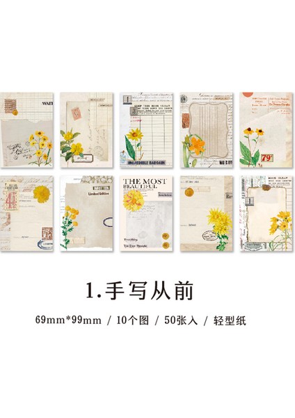 Stil 1 Yeni Perakende Vintage Sanat Blok Not Defteri Paketi Diy Malzeme Kağıt Kitap Not Defteri Dergisi Scrapbooking (Yurt Dışından) fiyatları