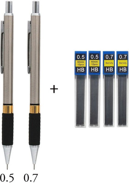 0.5 0.7 Kalem Seti 2.0 Sanat Mekanik Kurşun Kalem Seti Metal Ressamlığı 0.5 0.7 0.9 Hb 2b Kurşun Renk Dolum Kapağı Silgi Yetişkinler Sanatçı Yazma Çizim (Yurt Dışından)