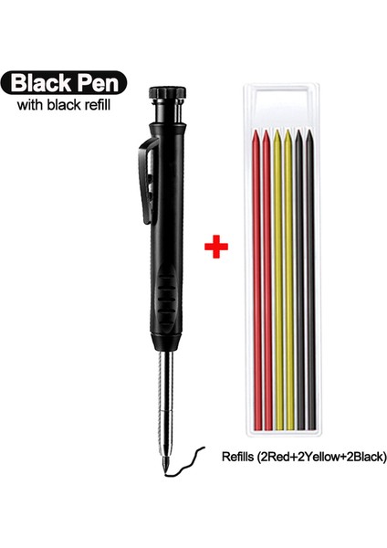 Bpen ve Mix Yedek Katı Marangoz Kalem Seti Dolum Uçlu Dahili Kalemtıraş Scriber Ağaç Işleme Araçları Için Derin Delik Mekanik Işaretleyici (Yurt Dışından) fiyatları