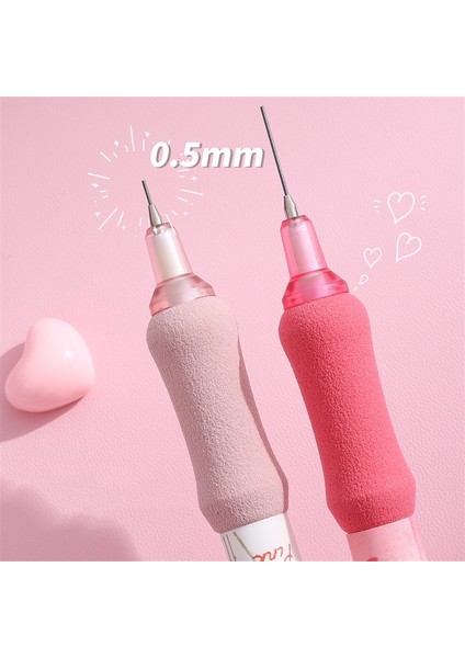 4 Adet Gül Aşk 4 Adet Gül Aşk Mekanik Kalem Seti Pembe Romantik Basın Tipi 0.5mm Yedekler Ofis Okul Öğrenci F7422 (Yurt Dışından)