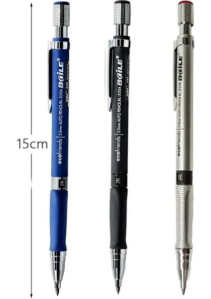 2 Adet Renkli Kurşun 2.0mm Mekanik Kurşun Kalem Seti 2b Renkli Kurşun Kalem Kurşun Otomatik Kalem Çizim Yazma Kroki Araçları Sanat Malzemeleri Kırtasiye (Yurt Dışından) fırsatları