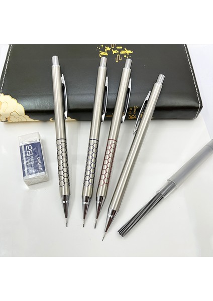 Karışık Set-9pc Yüksek Kaliteli Metal Mekanik Kurşun Kalem 0.3/0.5/0.7/0.9mm Çizim Otomatik Kurşun Kalem Seti Ofis Okul Yazma Kırtasiye (Yurt Dışından)