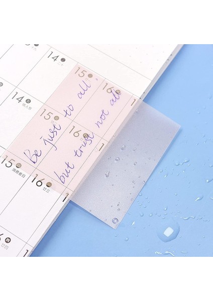 7x9.5 cm Yeşil Renkli Pet Temizle Yapışkan Notlar Bloknot Şeffaf Yapışkan Notlar Kendinden Yapışkanlı Yapışkan Not Not Kağıdı Öğrenci Ofisi Için (Yurt Dışından)