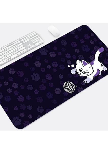 LY808999 700X400X2MM Pembe Anime Mouse Pad Kedi Paw Pc Oyuncu Mousepad Sevimli Sümen Yıkanabilir Hız Büyük Oyun Fare Mat Xxl 900X400 Klavye Masa Pedi (Yurt Dışından)