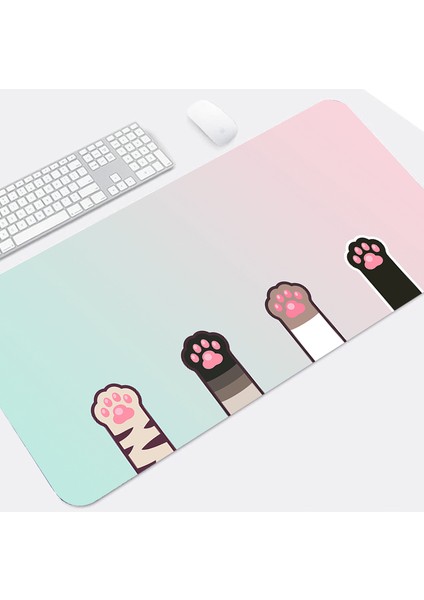 LY808999 700X400X2MM Pembe Anime Mouse Pad Kedi Paw Pc Oyuncu Mousepad Sevimli Sümen Yıkanabilir Hız Büyük Oyun Fare Mat Xxl 900X400 Klavye Masa Pedi (Yurt Dışından) indirimleri