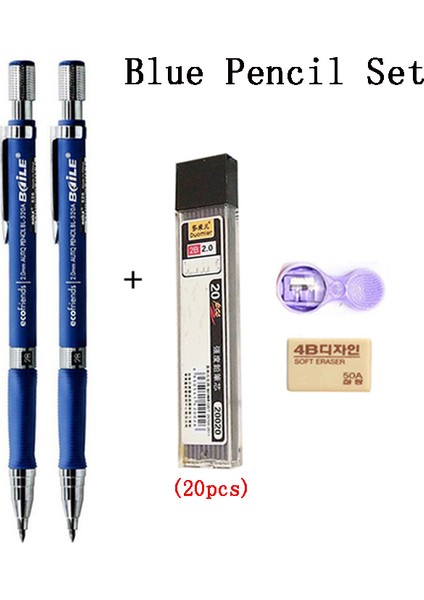 40 Adet Kurşun 2.0mm Mekanik Kalem Seti 2b Siyah Kurşun Yedekler Yazma Çizim Otomatik Kalem Okul Ofis Kırtasiye Sanat Kroki Malzemeleri (Yurt Dışından)