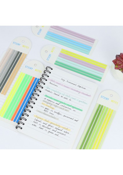 Gökkuşağı Serisi Karışık Renkli Şerit Yapışkan Not Seti Kitap Çalışma Materyali Anahtar Içerik Işaretleme Okul Ofis Kırtasiye Malzemeleri 800 Yaprak / Set (Yurt Dışından) indirimleri