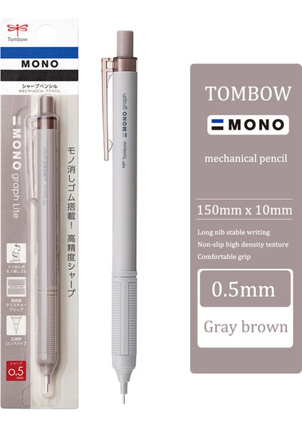 0.5mm Gri Kahverengi Japonya Tombow Mono Mekanik Kurşun Kalem Duman Rengi Boyama Öğrenci Etkinliği Sevimli Kalem Çekirdeği Kırmak Kolay Değildir 0.5/0.3mm (Yurt Dışından) fiyatları