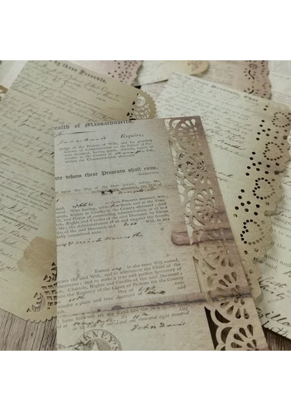 Stil 6 Retro Yaratıcı Malzeme Kağıt Dantel Içi Boş Sınır Mektup Malzeme Hareketi Albümü Süslemeleri El Hesabı Dıy Malzemeleri Günlük (Yurt Dışından) fırsatları