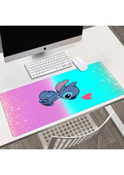 A19 600X400X3MM Disney Lilo Stitch Özelleştirilmiş Hd Baskı Oyun Mousepad Bilgisayar Kilit Kenar Doğal Kauçuk E-Spor Masa Pedi Büyük Mouse Pad (Yurt Dışından) fırsatları
