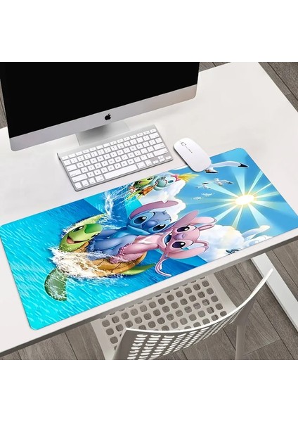 A19 600X400X3MM Disney Lilo Stitch Özelleştirilmiş Hd Baskı Oyun Mousepad Bilgisayar Kilit Kenar Doğal Kauçuk E-Spor Masa Pedi Büyük Mouse Pad (Yurt Dışından) indirimleri
