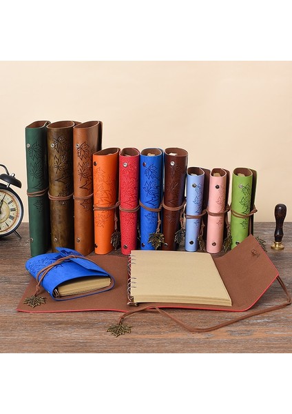 Boş A6 A7/a6/a5 Gezginler Vintage Dizüstü Pu Deri Boş Kraft Günlüğü Not Defteri Dergisi Eskiz Defteri Kırtasiye Okul Ofis Malzemeleri (Yurt Dışından) indirimleri