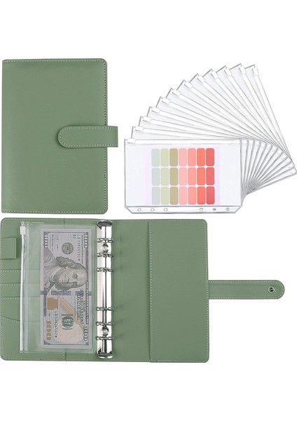 12 Adet A6 Yeni A5 A6 Bütçe Bağlayıcı Planlayıcısı 12 Parça Nakit Zarflar, 12 Pcs A6 Bağlayıcı Cepli Renkli Pu Deri Defter Bağlayıcı (Yurt Dışından) fırsatları