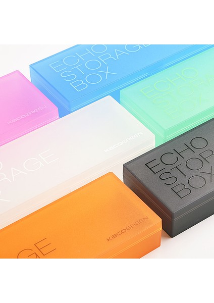 Kaco Echo Saydam Plastik Kalem Kutusu Şeker Renk Çok Fonksiyonlu Kırtasiye Malzemesi Saklama Kutusu Çocuk Öğrenci Kalem Kutusu (Yurt Dışından) modelleri