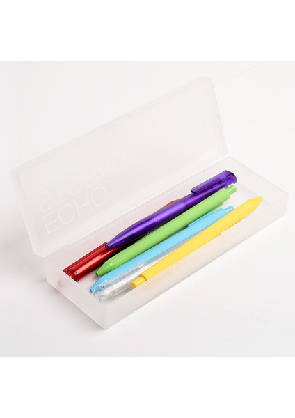 Kaco Echo Saydam Plastik Kalem Kutusu Şeker Renk Çok Fonksiyonlu Kırtasiye Malzemesi Saklama Kutusu Çocuk Öğrenci Kalem Kutusu (Yurt Dışından) fırsatları