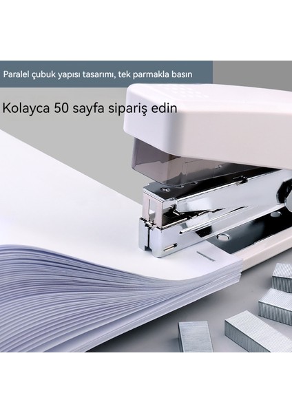 Öğrenci Ofisi Büyük, Ağır Hizmet Tipi, Emek Tasarrufu Sağlayan Zımba Seti (Yurt Dışından)