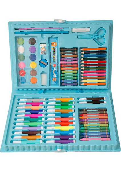 Çok Fonksiyonlu 86 Parça Set Çocuk Boyama ve Kırtasiye Seti (Yurt Dışından)