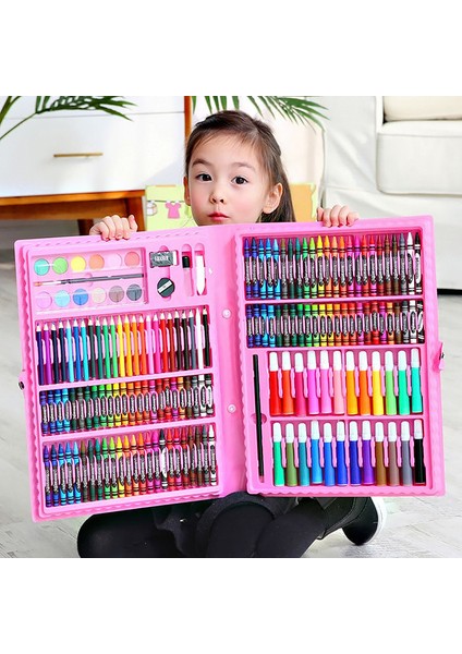 Çok Fonksiyonlu 86 Parça Set Çocuk Boyama ve Kırtasiye Seti (Yurt Dışından) fiyatları