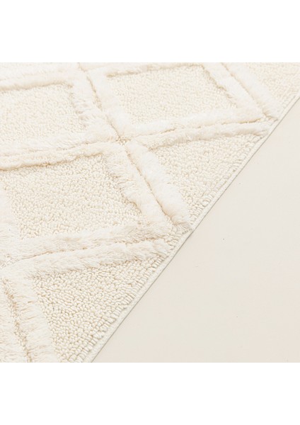 Dalia Banyo Paspası 70 x 130 cm Ekru