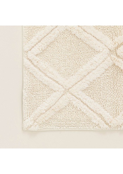 Dalia Banyo Paspası 70 x 130 cm Ekru