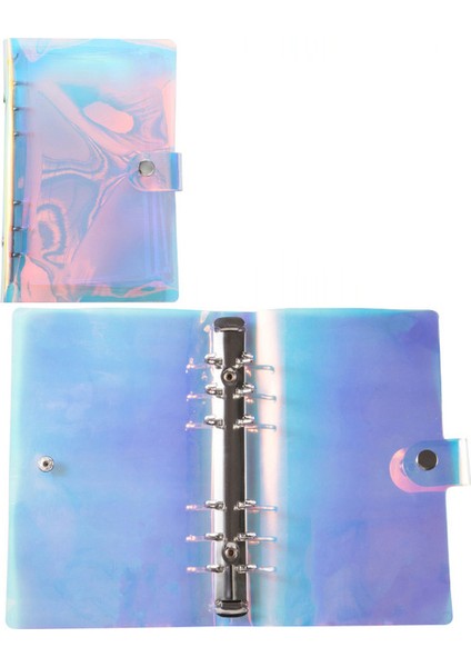 A Lazer Kapak A6 A6 Bağlayıcı Bütçe Planlayıcısı Defter Kapakları Klasör A6 Boyutu 6 Delikli Bağlayıcı Cepler Plastik Bağlayıcı Fermuar Para Tasarruf Zarfı (Yurt Dışından)