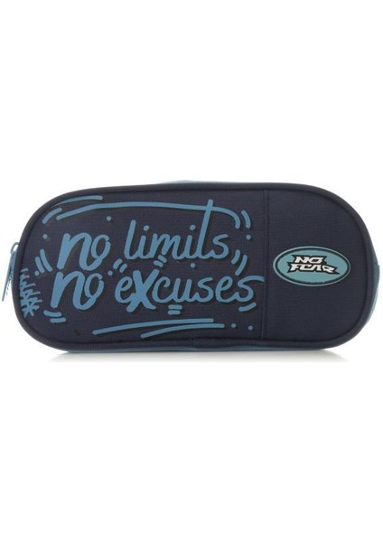 No Fear Orijinal Kalem Çantası Çift Bölme Lacivert