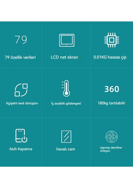 Akıllı Bluetooth Home Electronic Body Fat Scale App (Yurt Dışından)