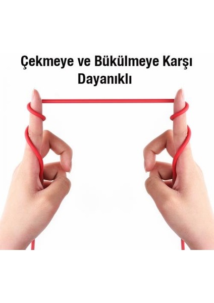 Hc Seri Super Şarj 1mt 3A USB To Type-C Şarj Kablo ve Veri Aktarım Kablosu Type-C Ultra Hızlı Data ve Şarj Kablosu