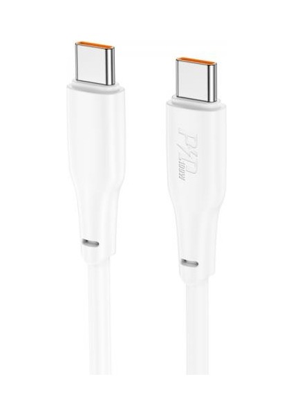 Hc Seri Super Şarj 2mt 60W Type-C To Type-C Şarj Kablo ve Veri Aktarım Kablosu Type-C Ultra Hızlı Data ve Şarj Kablosu