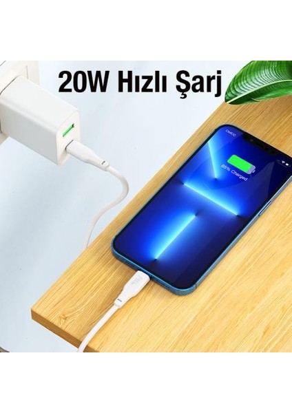 Hc Seri 1mt 20W Type-C To iPhone Şarj Kablosu iPhone 11 12 13 14 Pro Max Şarj Data Kablosu