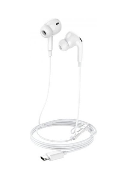 Hc Seri 120CM Profesyonel Hd Mikrofonlu Kablolu Kulakiçi Type-C Kulaklık Type-C Kulaklık