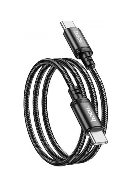 Hc Seri Super Şarj Örgü Tasarım 1mt 60W Type-C To Type-C Şarj Kablo ve Veri Aktarım Kablosu Type-C Ultra Hızlı Data ve Şarj Kablosu