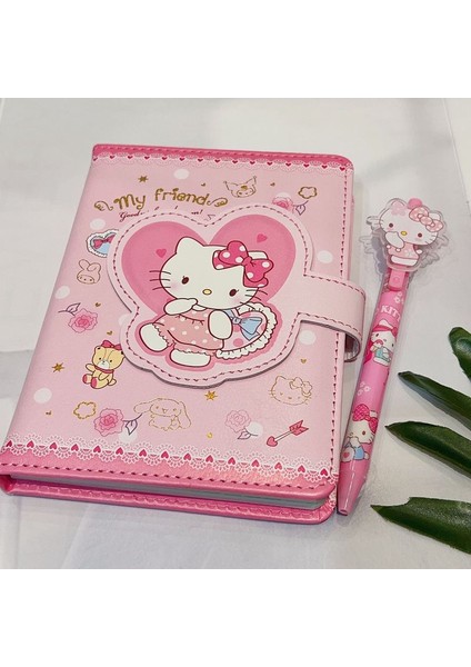 Kuromi Sanrio Pu Defter Seti Kawaii Kuromi Cinnamoroll My Melody Karikatür Günlük Haftalık Planlayıcı Gündem Kırtasiye Ofis Okul Malzemeleri (Yurt Dışından)