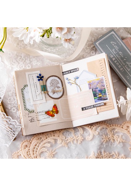 H Dimi 40 Sayfa Mühür Koleksiyonu Kitap Serisi Retro Bloknot Önemsiz Dergisi Planlayıcısı Dizüstü Dekor Karalama Defteri Vintage Dıy Kraft El Işi Kağıdı (Yurt Dışından) indirimleri