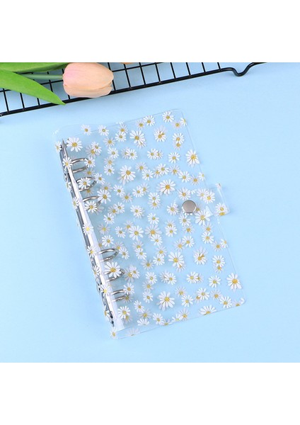 Papatya A5 1 Adet Şeffaf Renkli Plastik Klips Dosya Klasörü A5 A6 Dizüstü Gevşek Yaprak Halka Bağlayıcı Planlayıcısı Gündem Okul Ofis Kırtasiye (Yurt Dışından)