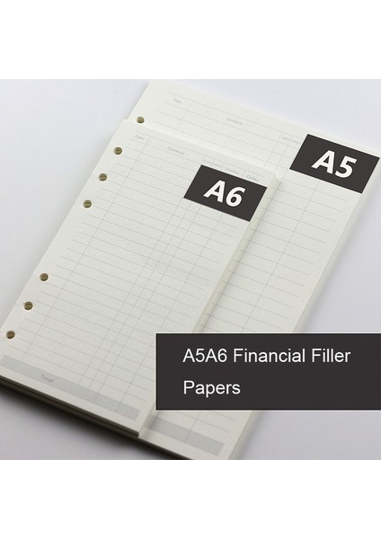 Aylık A6 A5 A6 A7 Woodfree Baskı Kağıdı Planlayıcısı Filofax Yaratıcı Ofis Dizüstü Bilgisayarı Için Iç Sayfalar Spiral Dolgu Kağıtları Bağlayıcı Iç Sayfa (Yurt Dışından)