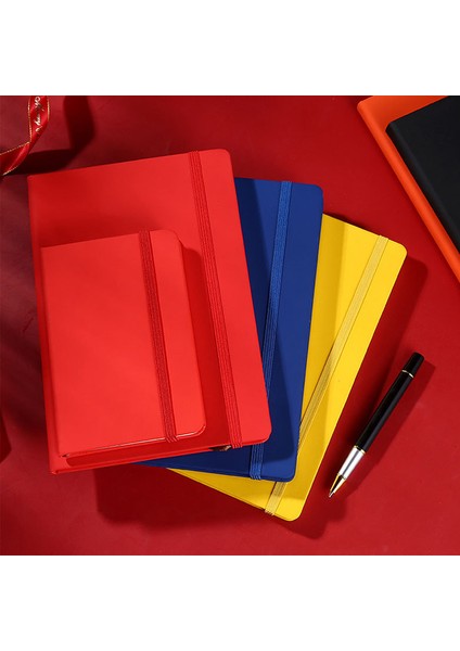 Turuncu A5 A5 A6 Kırmızı Mavi Elastik Bağlama Yaratıcı Iş Ofis Dizüstü Kitap Öğrenci Günlüğü Not Defteri Ofis Kırtasiye (Yurt Dışından) indirimleri