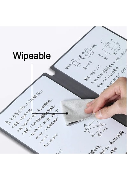 10 Adet Silinebilir Kumaş A5 Beyaz Tahta Dizüstü Deri Not Ücretsiz Beyaz Tahta Kalem Silme Bezi Yeniden Kullanılabilir Haftalık Planlayıcı Taşınabilir Şık Ofis Rocketbook (Yurt Dışından)