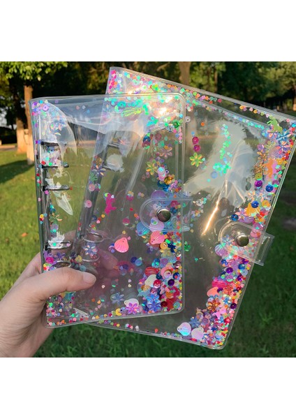A5 1 Izgara 10 Adet Çanta A5 A5 A6 Glitter Pul Bağlayıcı Fotocard Kitap Toplama Gevşek Yaprak Bağlayıcı Defter Kapağı Öğrenci Kırtasiye Planlayıcısı Kpop Albümü (Yurt Dışından) fiyatları