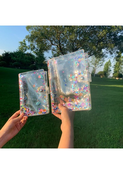A5 1 Izgara 10 Adet Çanta A5 A5 A6 Glitter Pul Bağlayıcı Fotocard Kitap Toplama Gevşek Yaprak Bağlayıcı Defter Kapağı Öğrenci Kırtasiye Planlayıcısı Kpop Albümü (Yurt Dışından) fırsatları