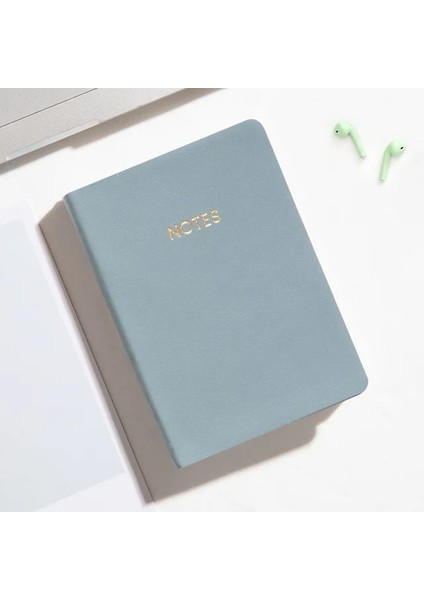 Gök Mavisi A6 Kare Basit Küçük A6 Mini Cep Defter Astarlı / Düz / Kare Günlük (Yurt Dışından)