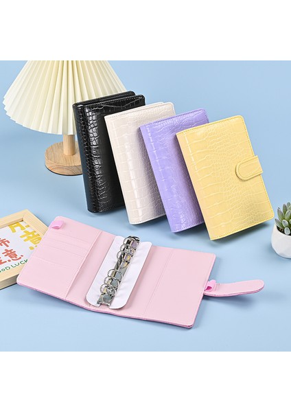 Kahverengi A7 A5 A6 A7 Timsah Rengi 6 Telli Pu Klipsli Defter Deri Gevşek Yaprak Defter Kapağı Defterler Dergisi Kırtasiye (Yurt Dışından)