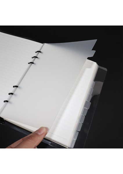 Gül Altın Etiket 6 Adet A6 A5 Pvc Şeffaf Defter Spiral Bağlayıcı Dizin Ayırıcı Sayfa Bölücüler Günlüğü Kitap Etiket Kırtasiye (Yurt Dışından) modelleri