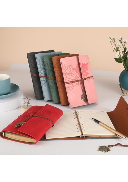 Açık Mavi A7 100X145MM A7 Gezginler Vintage Dizüstü Pu Deri Boş Kraft Günlüğü Not Defteri Dergisi Sketchbook Kırtasiye Okul Ofis Malzemeleri (Yurt Dışından) fırsatları